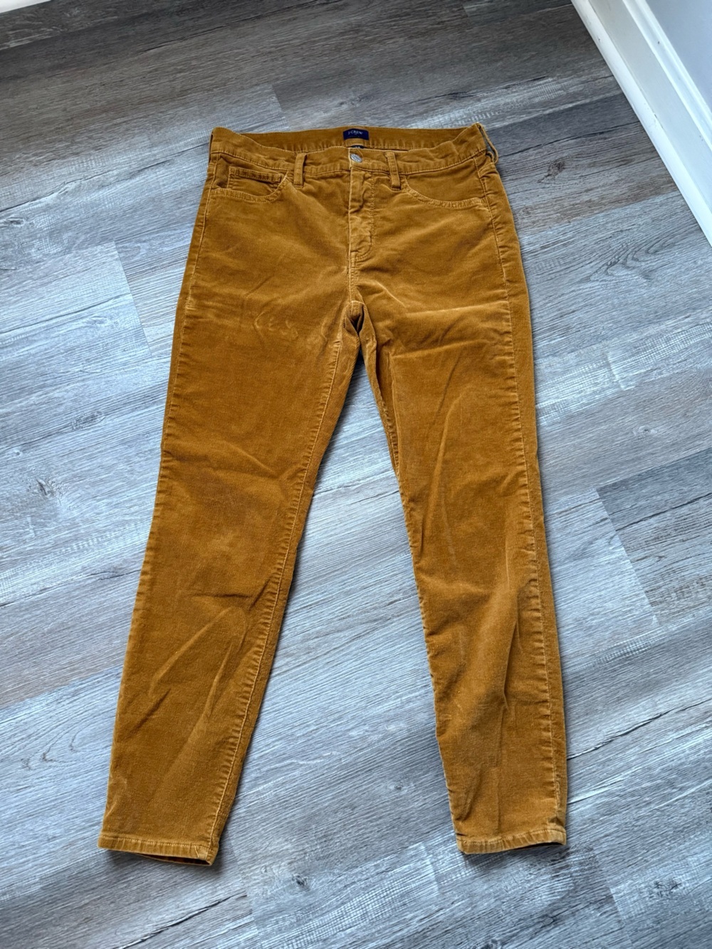 J. Crew Womens Stretch Corduroy Pants Soft Skinny Leg Pants Slacks Size 28